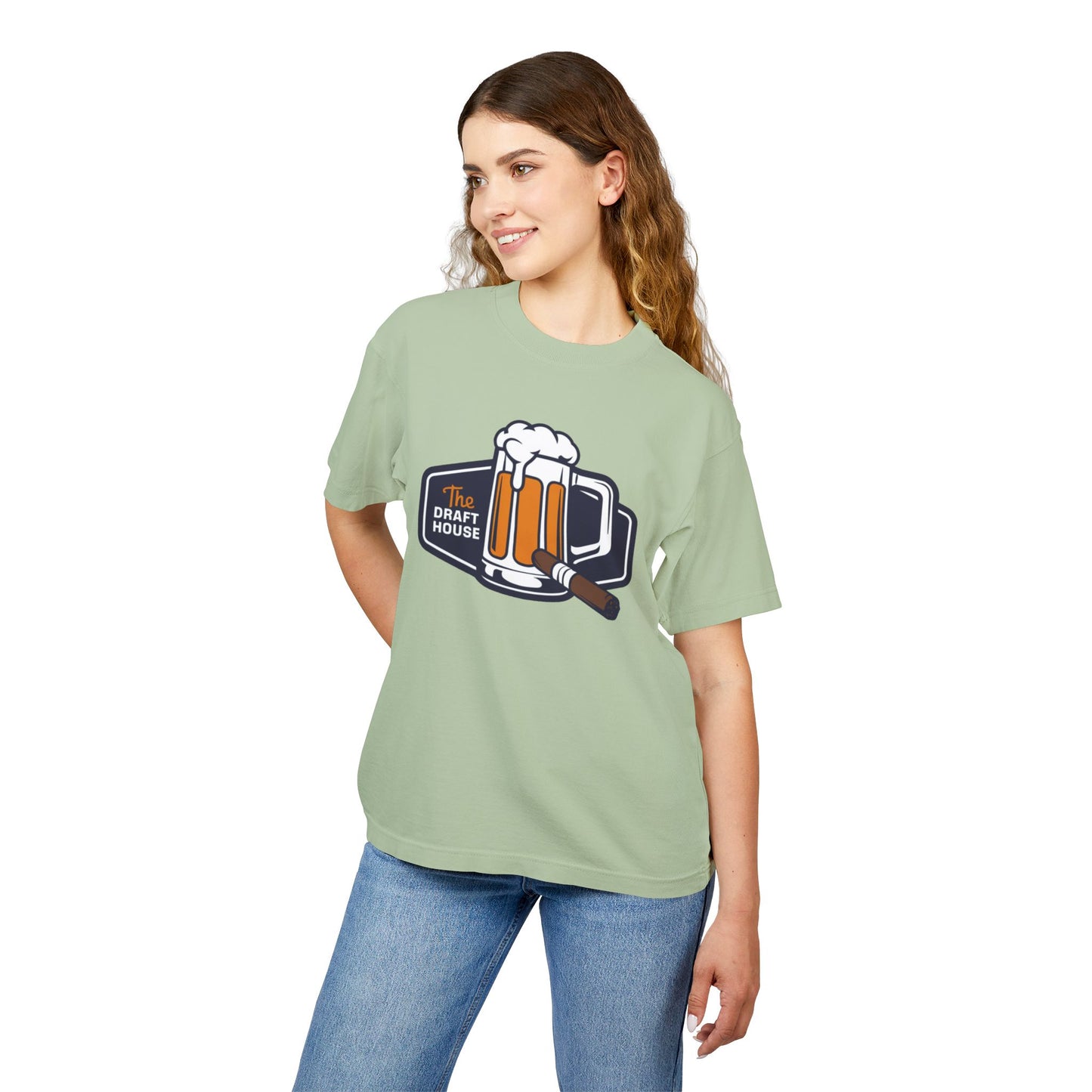 Unisex Heavy Tee - The Draft House Beer & Cigar Design