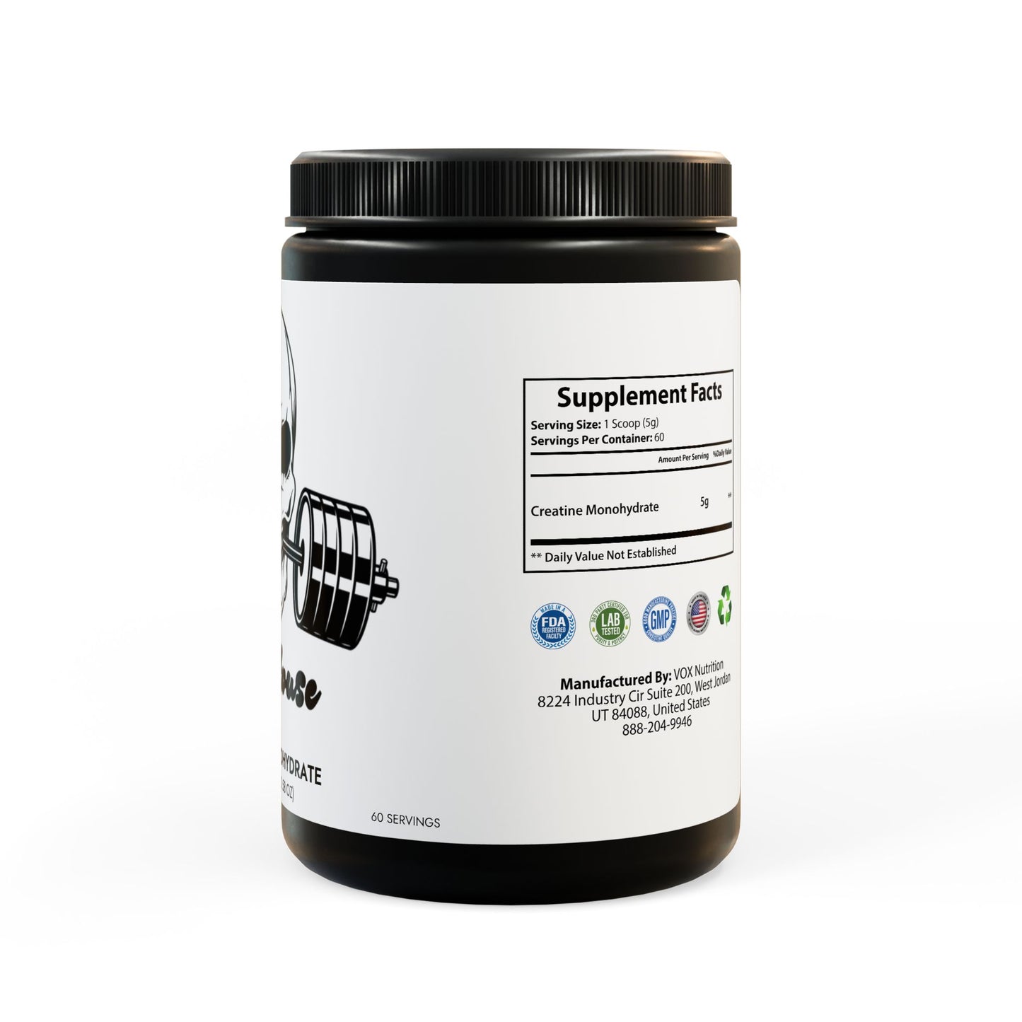 DraftHouse Iron Collective - Creatine Monohydrate Supplement (300g, 10.58oz)