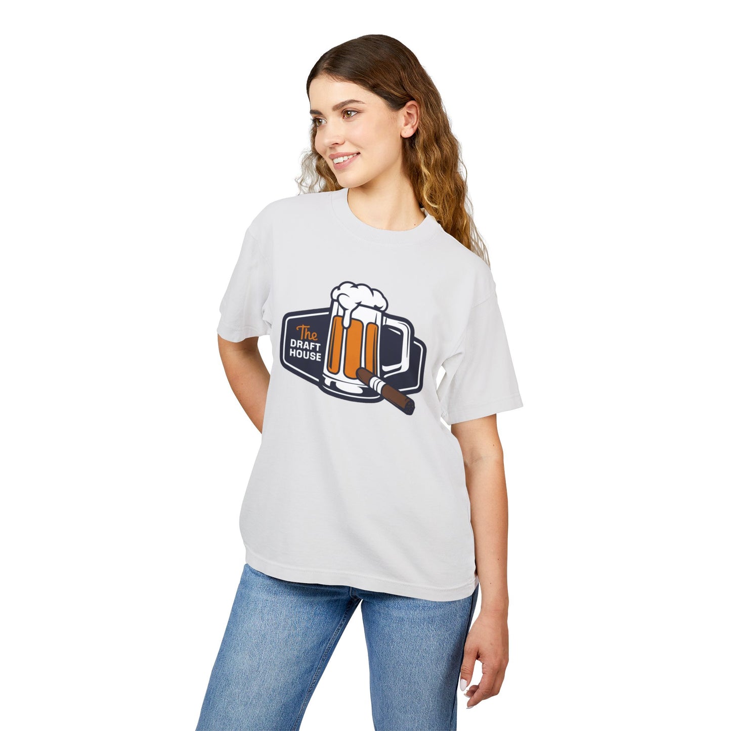 Unisex Heavy Tee - The Draft House Beer & Cigar Design