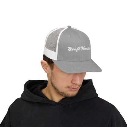 Draft House Embroidered Snapback Trucker Cap - Perfect for Beer Lovers